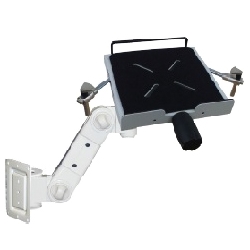 ノートパソコン用垂直・水平稼動型壁取付式アーム