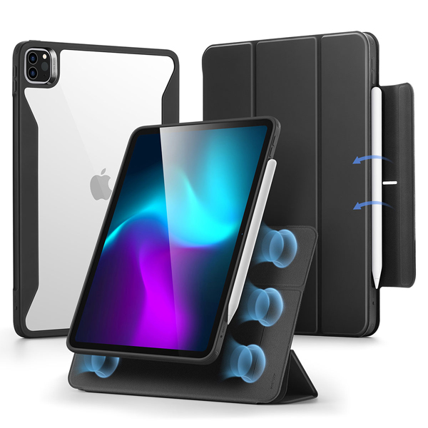 REBOUND 360 ハイブリッド 2WAYカバー for 11インチiPad Pro（M4） ブラック