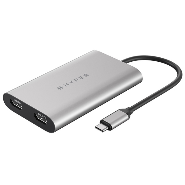 HyperDrive デュアル4K HDMIアダプタ for M1 MacBook