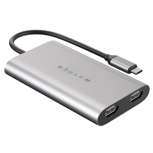 HyperDrive デュアル4K HDMIアダプタ for M1 MacBook