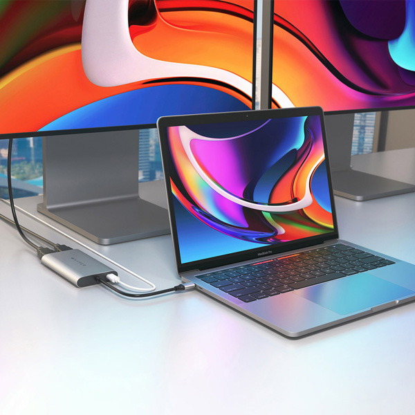 HyperDrive デュアル4K HDMIアダプタ for M1 MacBook