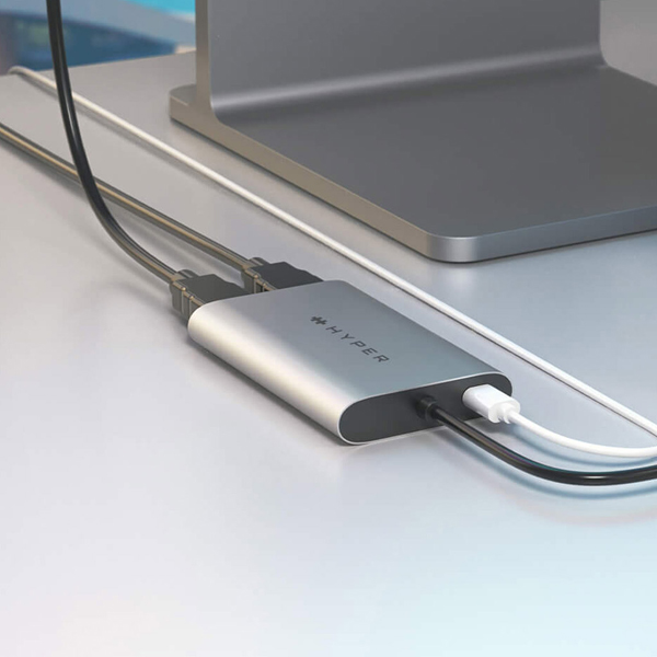 HyperDrive デュアル4K HDMIアダプタ for M1 MacBook