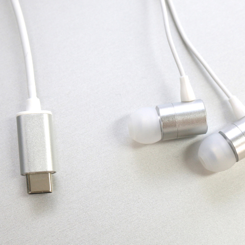 HACRAY USB Type-C Stereo Earphone シルバー