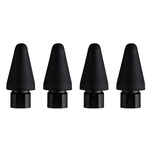 ifeli Apple Pencil用 一体型シリコンカバー付きチップ 低摩擦 （4個入り） ブラック