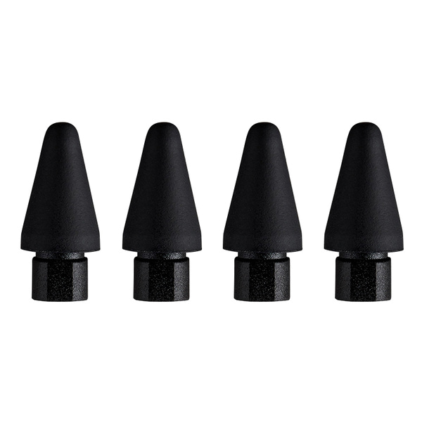 ifeli Apple Pencil用 一体型シリコンカバー付きチップ 高摩擦 （4個入り） ブラック