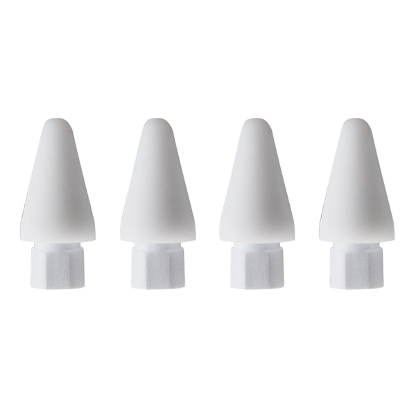 ifeli Apple Pencil用 一体型シリコンカバー付きチップ 高摩擦 （4個入り） ホワイト