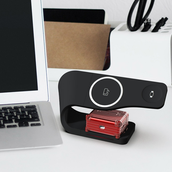 miak 3in1 Wave ワイヤレス充電スタンド ブラック