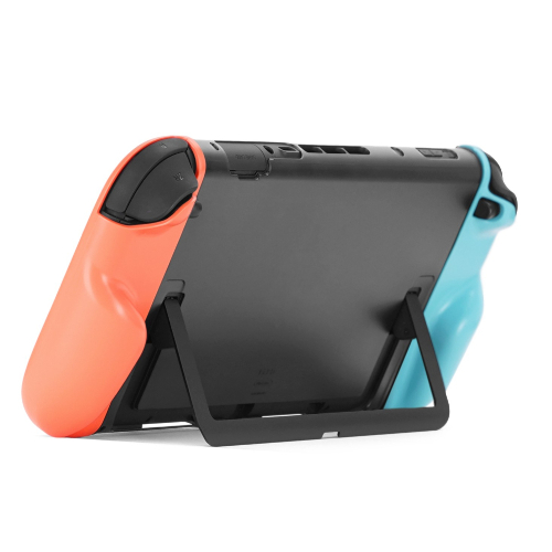 PITA FULL COVER GRIP CASE for SWITCH 2[TM] Neon 背面とスタンド使用時