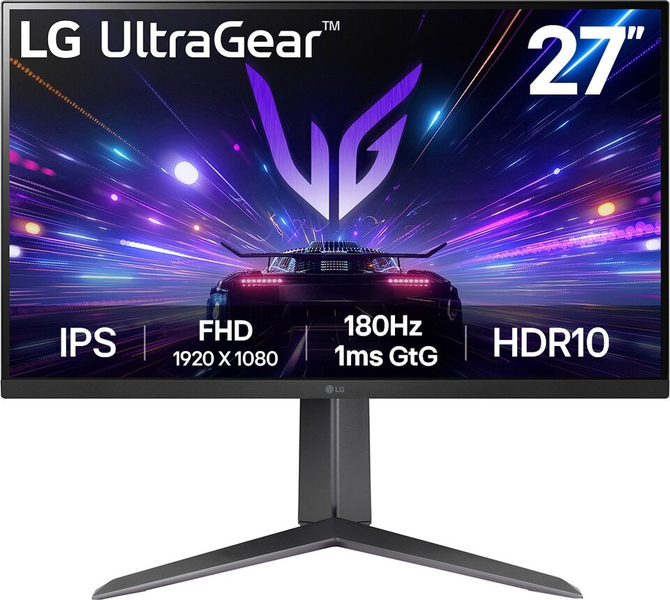 液晶ディスプレイ 27型/1920×1080/HDMI、DisplayPort/ブラック/スピーカー：なし/Gaming/IPS/180Hz/応答速度GTG1ms