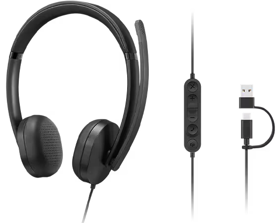 Lenovo Wired VoIP ヘッドセット 5000