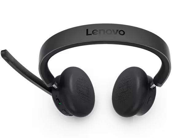 Lenovo Dual-Mode ワイヤレス アクティブノイズキャンセリング ヘッドセット 6550(USB Type-A レシーバー同梱)