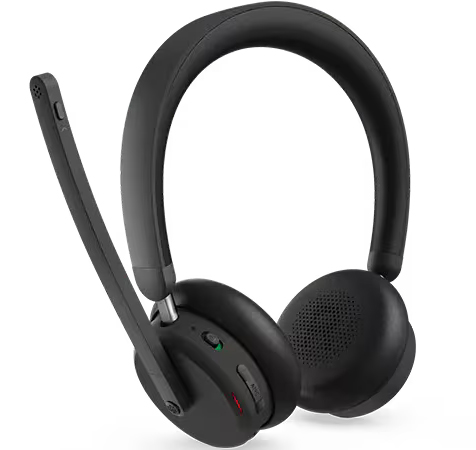 Lenovo Dual-Mode ワイヤレス アクティブノイズキャンセリング ヘッドセット 6550(USB Type-C レシーバー同梱)