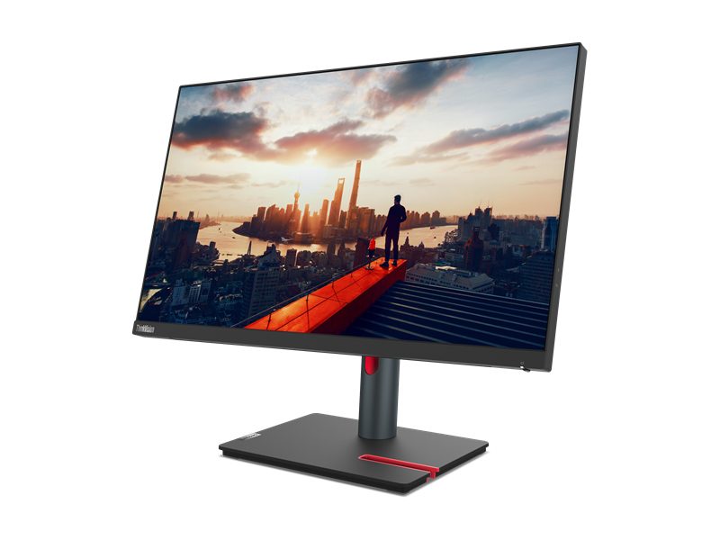 ThinkVision P24h-30 （23.8型/2560×1440/DisplayPort x2、HDMI x1、USB Type-C x1/黒/スピーカーなし）