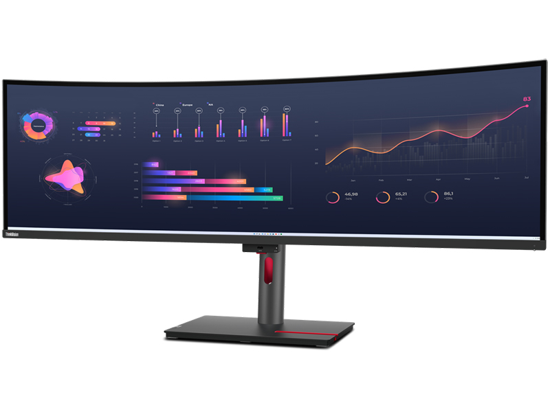 ThinkVision P49w-30 (49型/5120×1440/HDMI、DisplayPort、USB Type-C/黒/スピーカー：あり)
