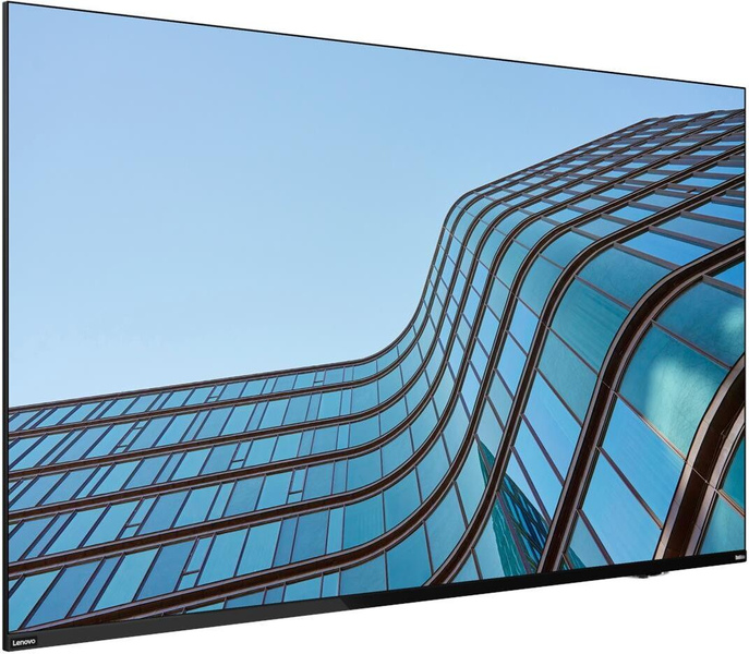 ThinkVision E55 LFD (54.6型ワイド液晶ディスプレイ/3840x2160/USB Type-C、DP、HDMI/ブラック/スピーカー/3年間フル保証/広視野角VAパネル採用)