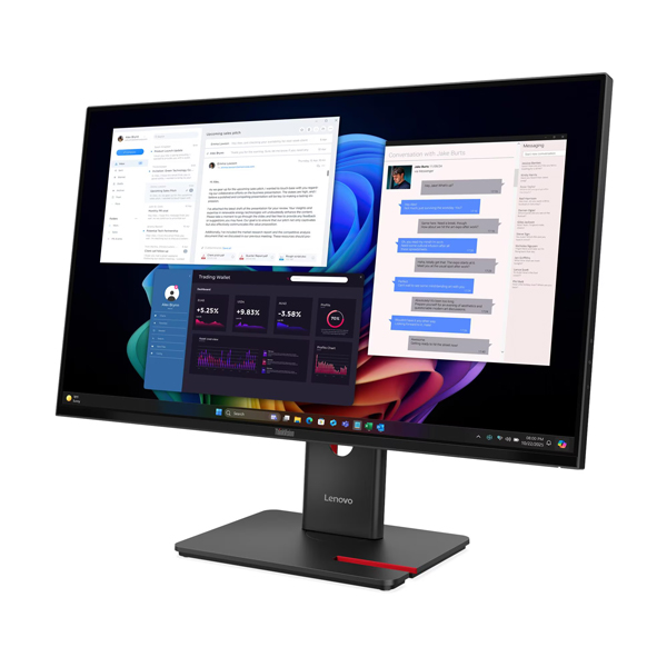 ThinkVision T27UD-40 (27型ワイド液晶ディスプレイ/3840×2160/USB-C、DP、HDMI/ブラック/スピーカー：なし/3年間フル保証/広視野角IPSパネル採用)