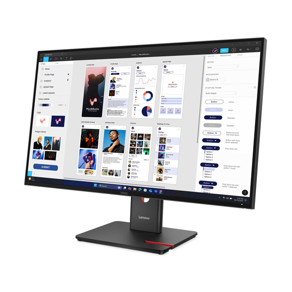 ThinkVision T32UD-40 (31.5型ワイド液晶ディスプレイ/3840×2160/USB Type-C、DP、HDMI/ブラック/スピーカー：なし/3年間フル保証/広視野角IPSパネル採用)