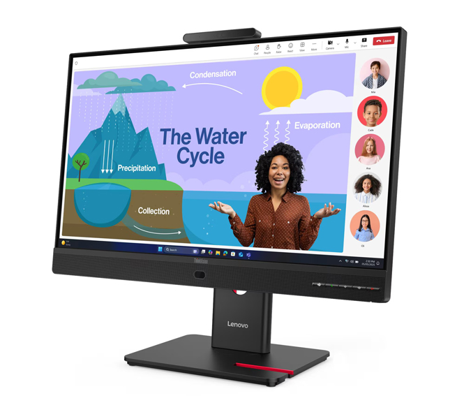 ThinkVision T24D-4v (23.8型ワイド液晶ディスプレイ/1920×1080/USB Type-C、DP、HDMI/ブラック/スピーカー：あり/3年間フル保証/広視野角IPSパネル採用)