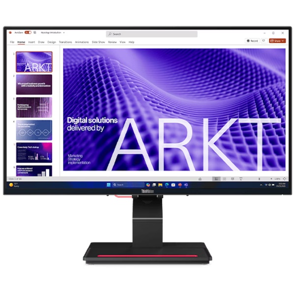 ThinkVision T24D-4t (23.8型ワイド液晶ディスプレイ/1920×1080/USB-C、HDMI、DP/ブラック/スピーカー：なし/3年間フル保証/広視野角IPSパネル採用)