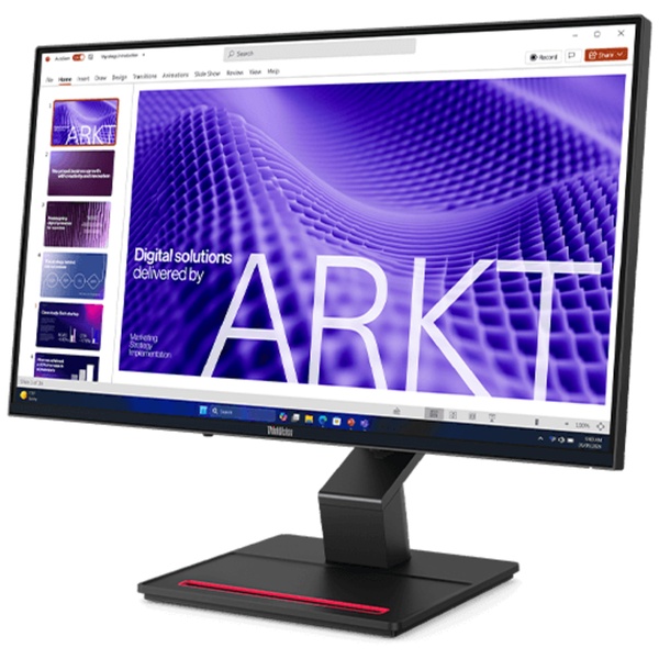 ThinkVision T24D-4t (23.8型ワイド液晶ディスプレイ/1920×1080/USB-C、HDMI、DP/ブラック/スピーカー：なし/3年間フル保証/広視野角IPSパネル採用)