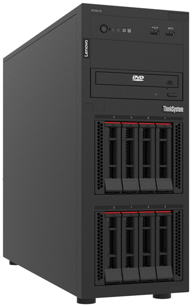 ThinkSystem ST250 V3(HS 3.5 冗長電源非対応)/XeonE-2414(4) 2.60GHz-4800MHz×1/PC5-38400 16.0GB(16×1)/RAID-9350-8i/POW(500W)/OSなし/3年保証9x5(CRU-NBD)/SS90