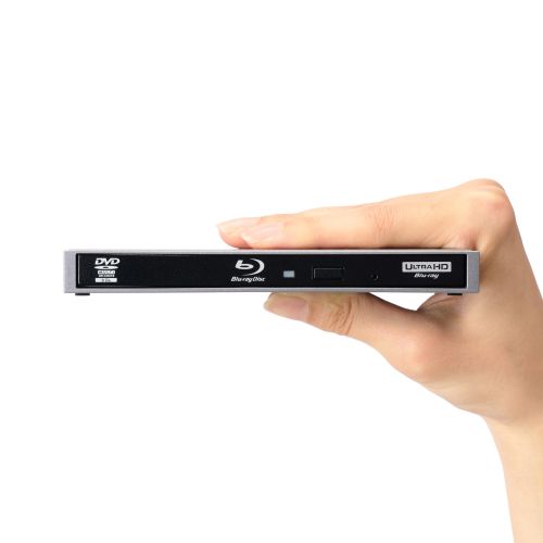ポータブルBlu-rayディスクドライブ/for Mac/USB3.2 Gen1/スリム/Type-Cケーブル付属/グレー