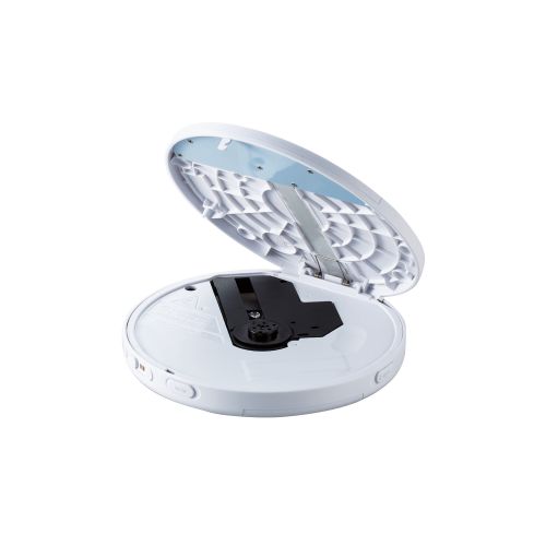 ポータブルCDプレーヤー/リモコン付属/有線&Bluetooth対応/ホワイト