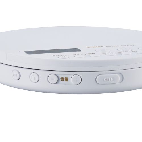 ポータブルCDプレーヤー/リモコン付属/有線&Bluetooth対応/ホワイト