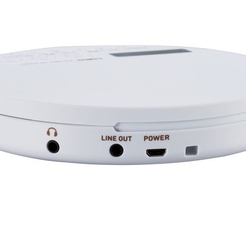 ポータブルCDプレーヤー/リモコン付属/有線&Bluetooth対応/ホワイト