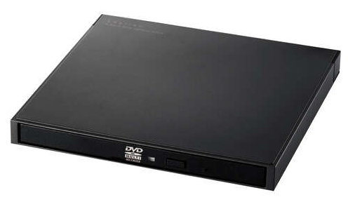 ポータブルDVDドライブ/USB3.2(Gen1)/書込ソフト付/ブラック