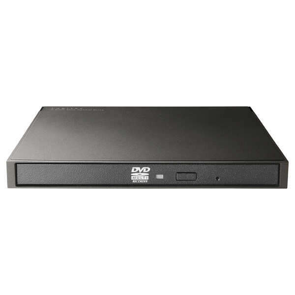 ポータブルDVDドライブ/USB3.2(Gen1)/書込ソフト付/ブラック