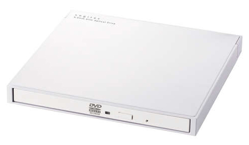 ポータブルDVDドライブ/USB3.2(Gen1)/書込ソフト付/ホワイト