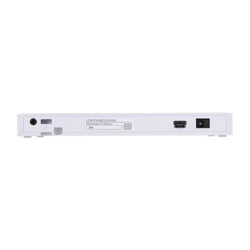ポータブルDVDドライブ/USB Type-C/動画再生&データ書き込み&編集/ホワイト