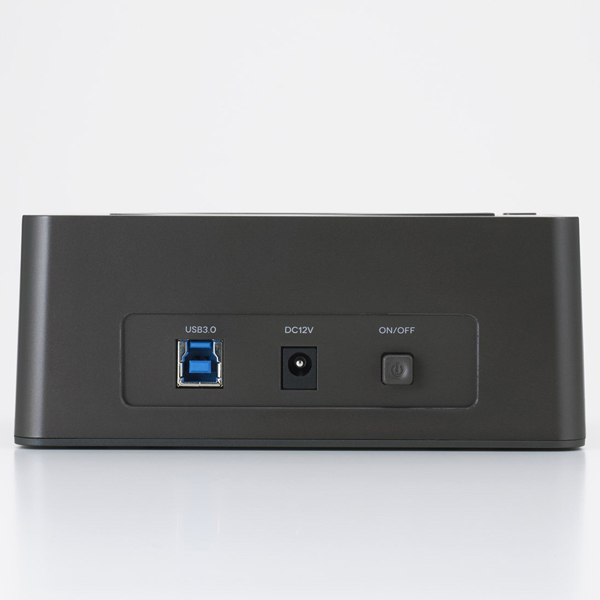 2Bayスタンド型3.5インチHDD＆2.5インチHDD+SSDデュプリケーターケース/USB3.0/ソフト付/エラースキップ機能付