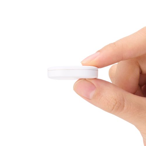 スマートトラッカー/タグ型/IP65設計/iOS対応/電池交換タイプ/ホワイト