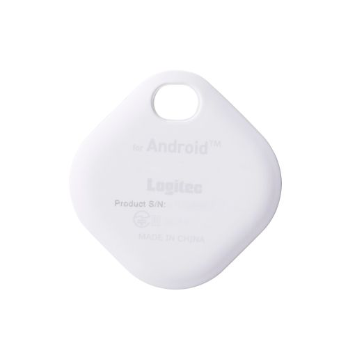 スマートトラッカー/タグ型/IP65設計/Android対応/電池交換タイプ/ホワイト