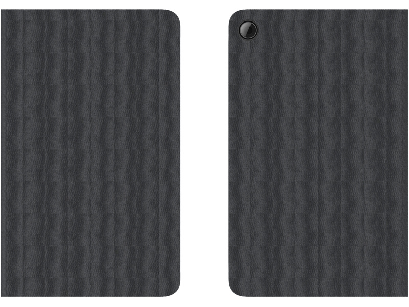 【Cons】Tab M8 HD用フォリオケースとフィルム(ブラック)