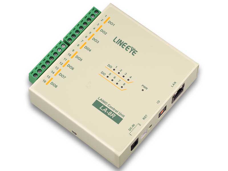 LAN接続型デジタルIOユニット リレー接点8出力