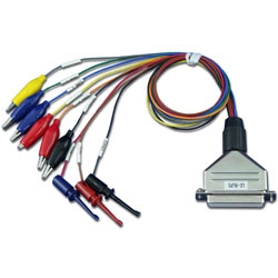 ワニ口クリップ付きケーブル