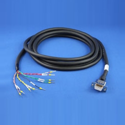 RS-422ケーブル（芯線9 DB9メス-棒端子バラ 3m）