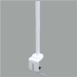 液晶モニターアーム用 クランプ固定支柱S（白）