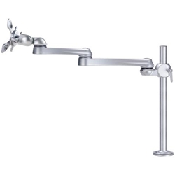 水平多関節モニターアーム ネジ固定 VESA75mm/100mm対応