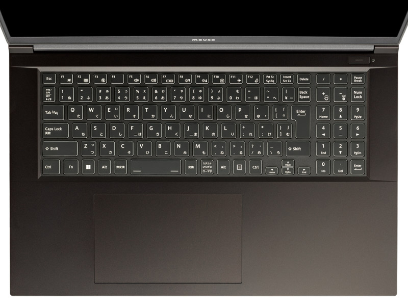 ノートPC mouse K7-I7G50BK-A-BPQD (Core i7-12650H/16GB/SSD500GB/ODDなし/Windows11 Pro/Office無/17.3型/NVIDIA GeForce RTX 2050/3年保証)