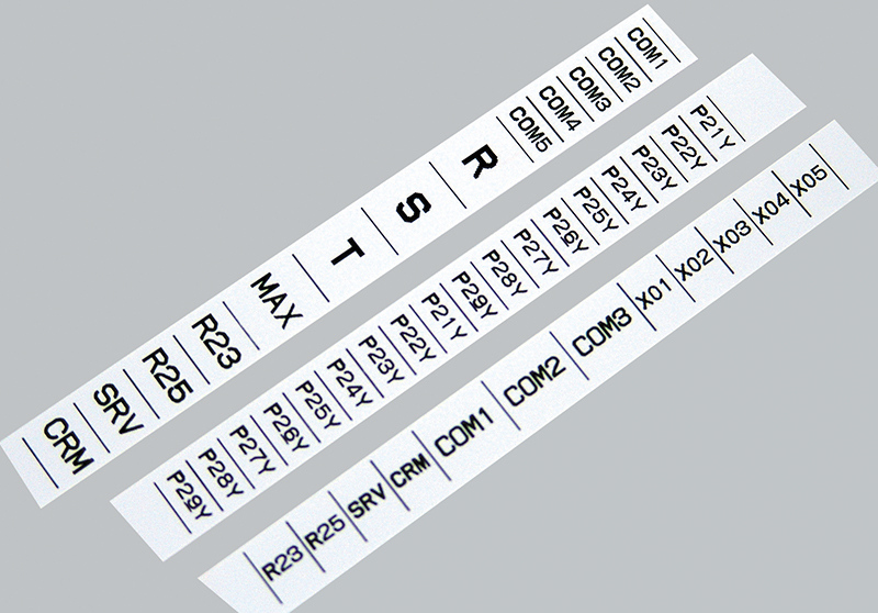 LM-550W2・400・400II用記名板 幅10.7mm・25m巻 白