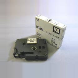 PM-36用テープカセット 6mm幅 透明に黒字