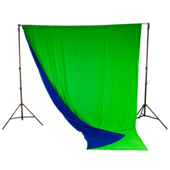 Lastolite クロマキーカーテン背景リバーシブル 3×3.5m ブルー/グリーン