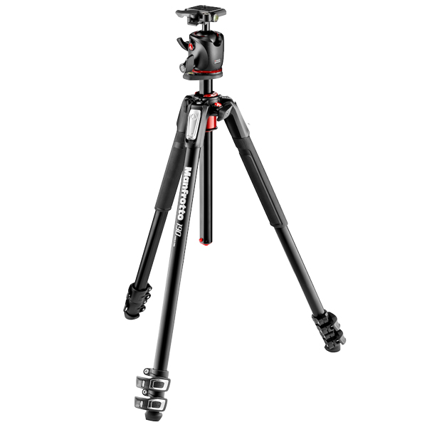 190プロアルミニウム三脚3段+Q2付きボール雲台セット