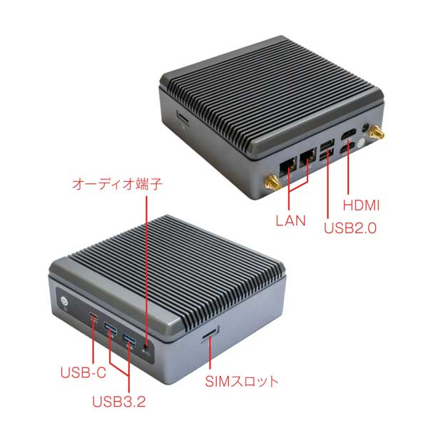 デスクトップパソコン Maxtang NX6412 (Celeron J6412/8GB/SSD・128GB/光学ドライブなし/Windows11Pro/Officeなし)
