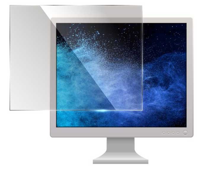液晶保護フィルム ブルーライトカット65% 17型スクエア用