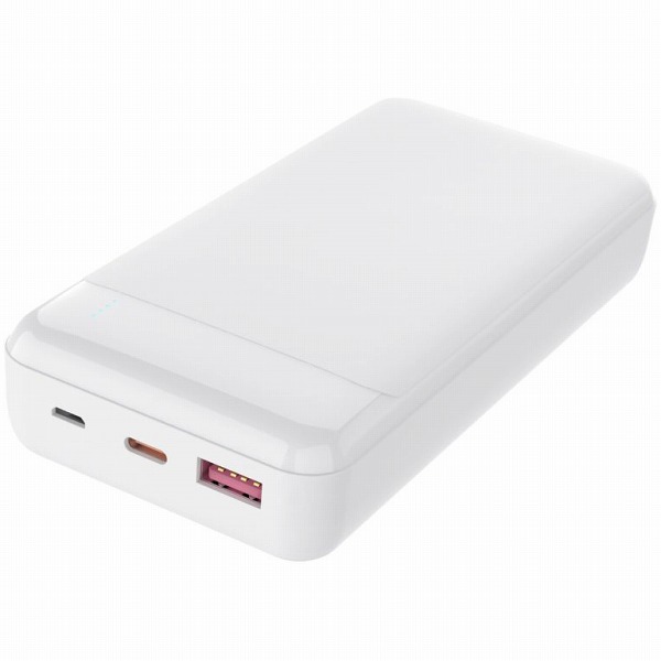 HIDISC PD20W QC3.0対応 20000mAh モバイルバッテリー ホワイト